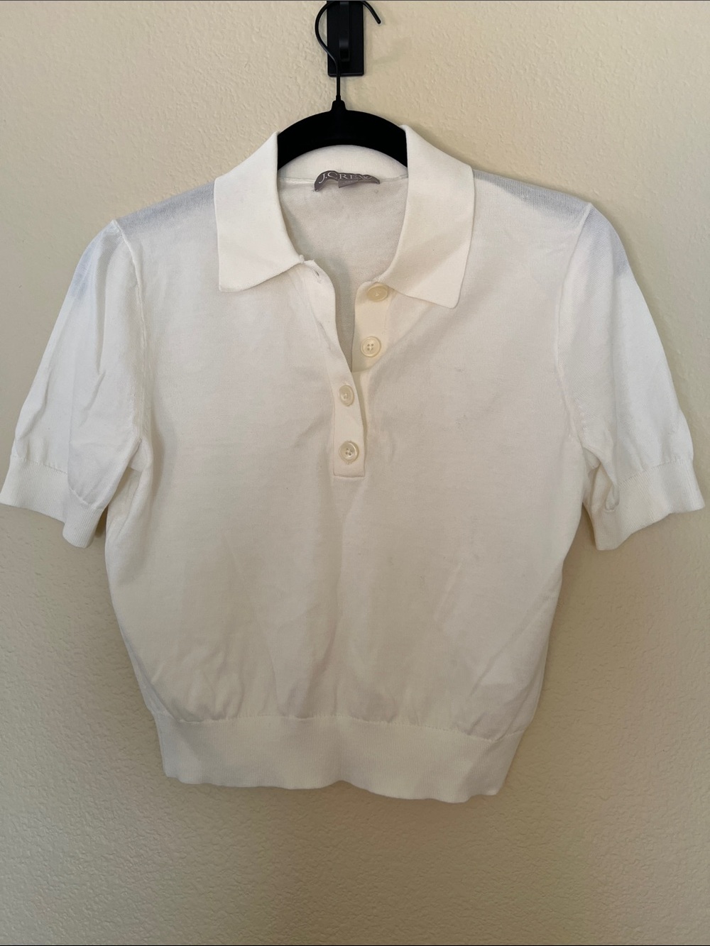 J. Crew Ivory Knit Top